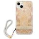 Guess Flower Strap Collection Case for iPhone 13 mini - Gold