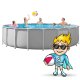 Intex 26756 Frame Pool 610 x 132 cm (12-in-1 Set)
