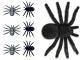 Large Halloween Spider Decorations, 4 pcs, Black