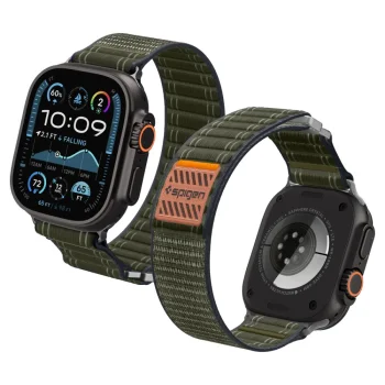 Laikrodžio dirželis Spigen WBF0 skirtas Apple Watch 44 / 45 / 46 / 49 mm, žalias