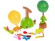 Balloon Launcher & Powered Car Toy Set Aerodynamic Cars Racers Party Supplies with Manual Balloon Pump, Fish