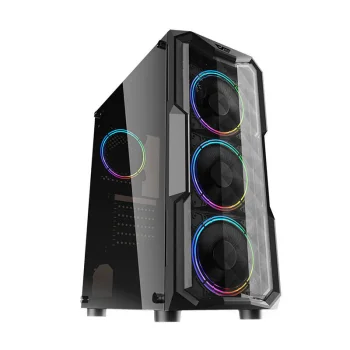Darkflash Aquarius Acrylic Computer Case, Black