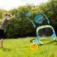 4Fizjo Pop-Up Football Goals Set for Kids, 2 pcs, Green/Blue