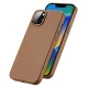 Dux Ducis Grit Case for iPhone 14 Plus MagSafe Compatible Eco Leather Brown
