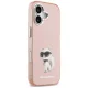 Karl Lagerfeld IML Aquarelle Choupette MagSafe Case for iPhone 17, Pink