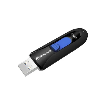 Transcend JetFlash 790 128 GB USB 3.1 Gen 1 Flash Drive, Black