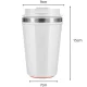 Anti-Spill Thermal Mug with Suction Cup, 380ml, White