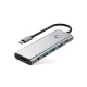 Tech-Protect HB04 9in1 USB-C Hub Adapter HDMI 4K 60Hz PD 100W - Gray