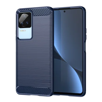 Phone Case for Xiaomi Poco F4 5G Carbon Case, Blue