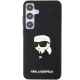 Karl Lagerfeld Samsung Galaxy S24 Case 3D Rubber Ikonik NFT, Black