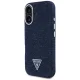 Guess Denim Triangle Logo MagSafe Case for iPhone 16 - Blue