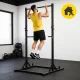 4Fizjo 2183 Multifunctional Power Tower with Pull-up Bar, Dip Station and Barbell Rack, Black