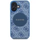 Guess 4G Circle Classic Logo MagSafe Case for iPhone 16 Blue