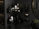 Bathroom Shelf Set (5 pcs), Black