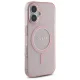 Guess iPhone 16 Case IML Glitter Circle MagSafe, Pink