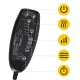 4Fizjo PRO Electric Massage Mat for Chair with Heating, Black