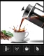 Coffee Tea Brewer French Press Glass Pitcher, 1L
