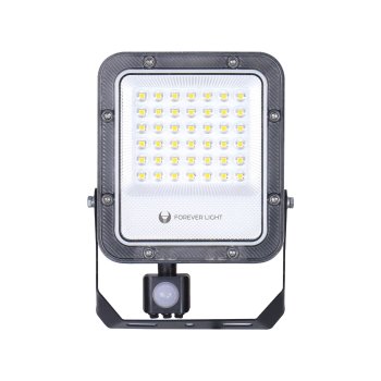 LED prožektors ar sensoru PROXIM+ 30W 4500lm 6500K IP65, melns
