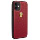 Ferrari iPhone 12 mini vāciņš On Track Perforated, sarkans