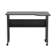 Maclean MC-126 L/B Folding L-Shaped Desk, 100x73cm, Black