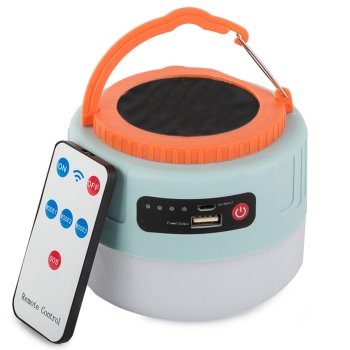 Ceļojuma Gaisma USB LED Lampa ar Tālvadības Pulti Kempingam | Solar Travel Light