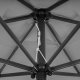 Adjustable Tilting Garden Patio Umbrella 210 cm, Grey