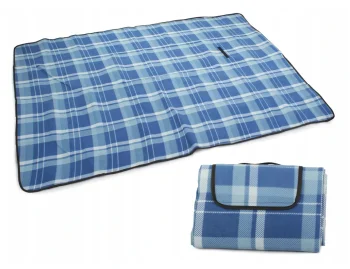 Waterproof Picnic Blanket 150x200cm, Blue Checkered
