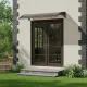 Polycarbonate Door Canopy 150x80 cm Entrance Awning Shelter MultiGarden