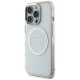 Guess iPhone 16 Pro Max Case IML Metal Colored Circle MagSafe, White