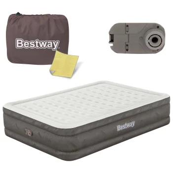 Bestway 69050 Double Air Mattress 203x152x46 cm with Built-in Pump