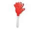 Sports Fan Hand Clapper Noise Maker for Stadium Matches, white-red