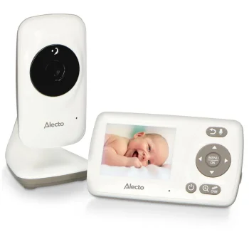 Baby Monitor Alecto DVM71 with 2.4" Colour Screen and Camera, White