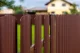 Profiled Metal Fence Board Polo PMx2 RAL8017 1350 mm, Brown