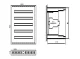 Distribution Box TIBOX 585x900x115mm, 5x24 Modules, IP54, Surface Mount