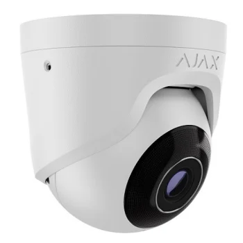 Ajax TurretCam 8MP 2.8mm IP Security Camera, White