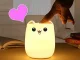 Kid\'s Silicone LED RGB Light Night Lamp, Cat