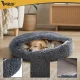 Plush 2-in-1 Pet Bed and Sleeping Bag Purlov 70x60 cm, Gray