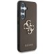 Guess Grained Big 4G Logo Case for Samsung Galaxy S25 Plus Brown