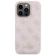 Apple iPhone 14 Pro 6.1\'\' Guess 4G Metal Logo + 5000mAh MagSafe Power Bank Case Cover, Pink