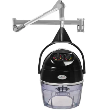 Gabbiano DII-301W Wall-Mounted Hood Hair Dryer, Black