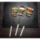 Ruhhy Reusable BBQ and Oven Mat Set 33x40 cm, 3 Pcs, Black