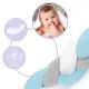 Ricokids Braided Cot Bumper, 3 m, blue-grey