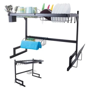 Over-Sink Dish Drying Rack Loft, Black