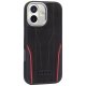 Audi R8 Genuine Leather MagSafe Phone Case Cover iPhone 17 - Black and Red