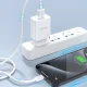 Dudao A4EU USB-A 2.1A Wall Charger - White + USB-A to Lightning Cable