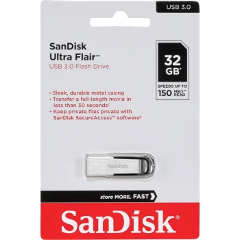 SanDisk Ultra Flair 32GB USB 3.0 Flash Drive 150MB/s