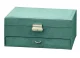 Jewellery Box Organiser with Drawer, Green
