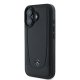 Mercedes iPhone 16 Case Leather Urban, Black