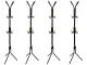 Free Standing Coat Rack with 12 Hooks, 174cm, Black