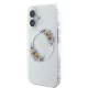 Guess iPhone 16 Plus Case IML Flowers Wreath MagSafe, Clear